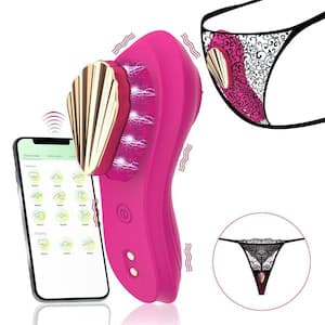 Vibrador de Calcinha Recarregável com 9 Modos de Vibração e Pode ser controlado por Smartphone, via App de forma fácil