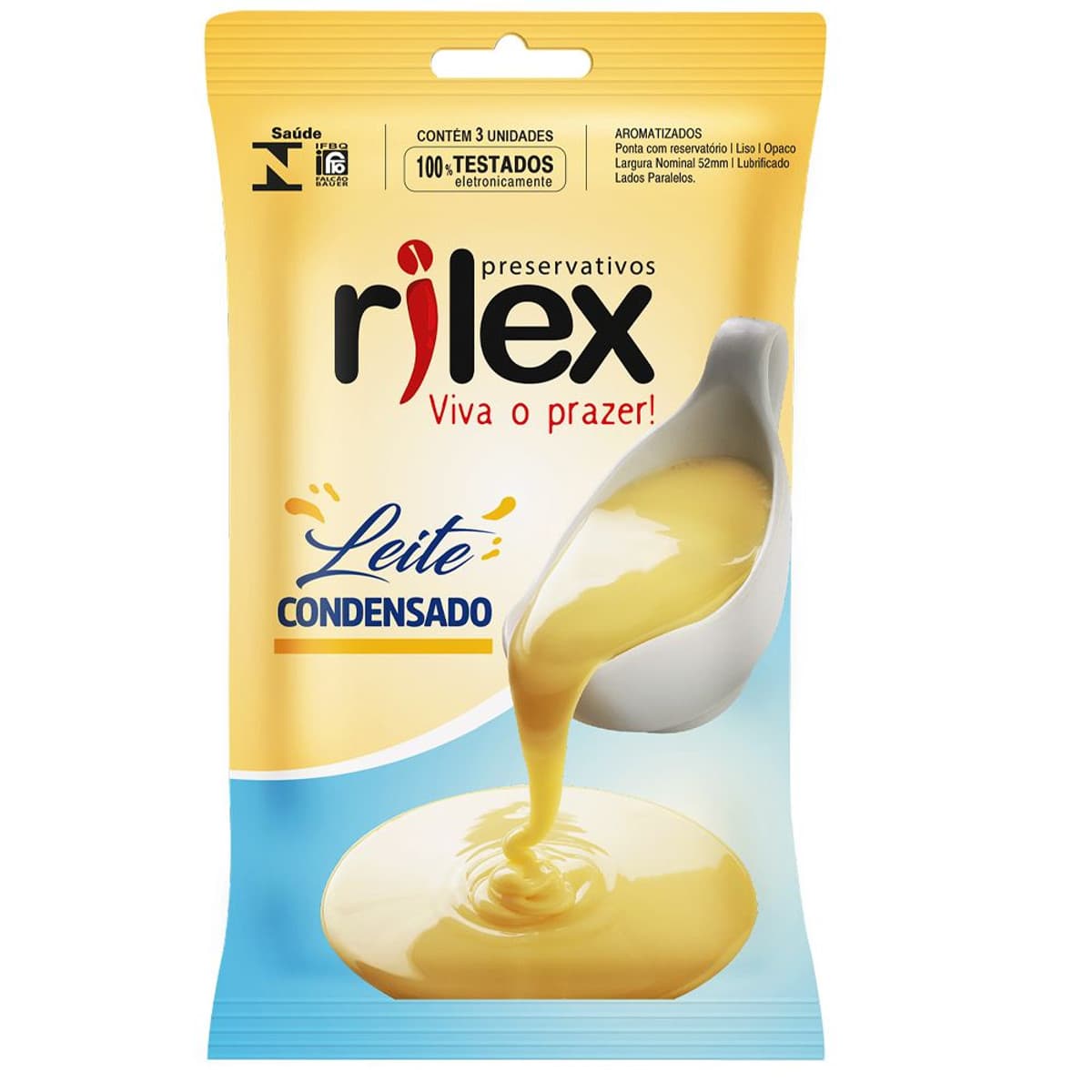Preservativo Leite Condensado 03 Unidades