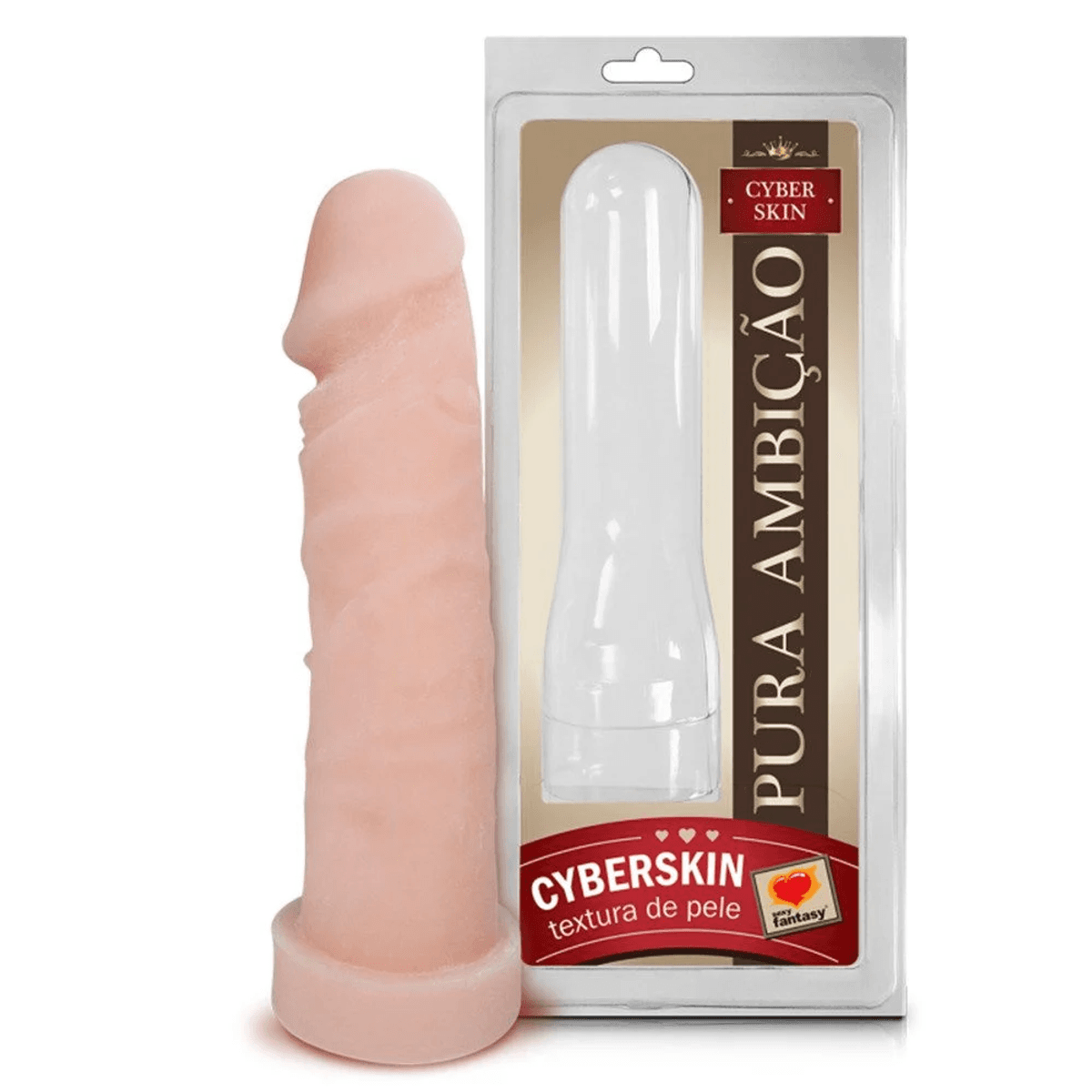 Capa Peniana Em Cyberskin 18 X 5Cm Sexy Fantasy